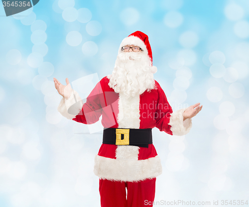 Image of man in costume of santa claus