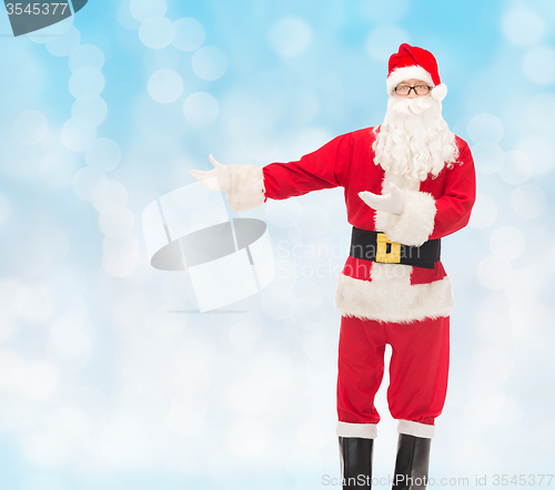 Image of man in costume of santa claus