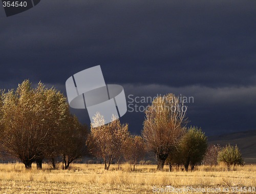 Image of thunderstorm and sun