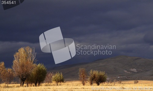 Image of thunderstorm and sun