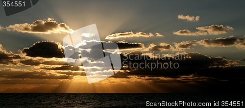 Image of no captionsunbeams in the clouds