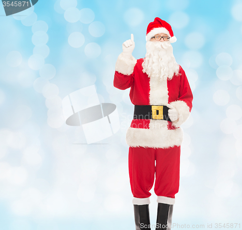 Image of man in costume of santa claus