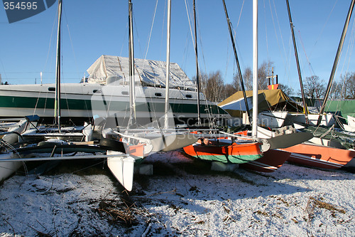 Image of Boats in harbor