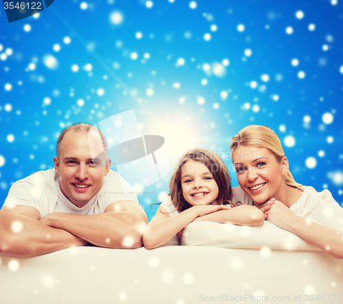 Image of happy family at home