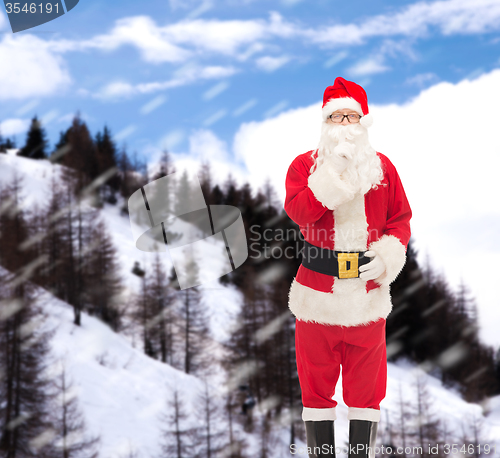 Image of man in costume of santa claus