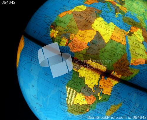 Image of Globe With Africa