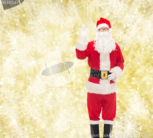 Image of man in costume of santa claus