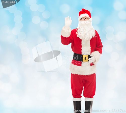 Image of man in costume of santa claus
