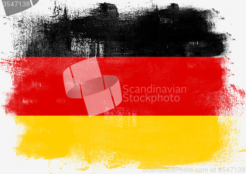 Image of Flag of Germany painted with brush