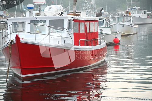 Image of Fishing boats in harbor