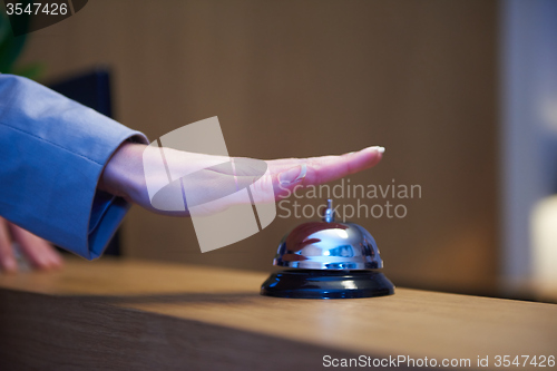 Image of hotel reception bell