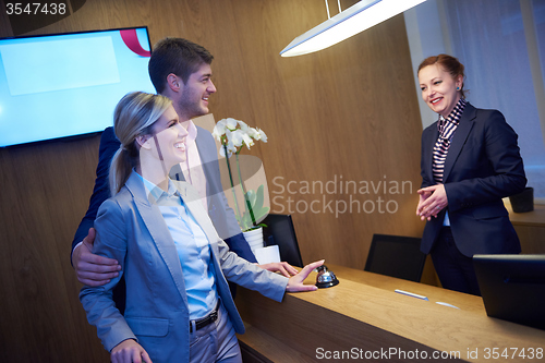 Image of Couple on a business trip