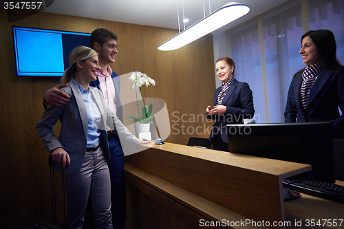 Image of Couple on a business trip