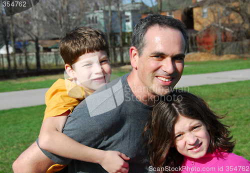 Image of Family father children