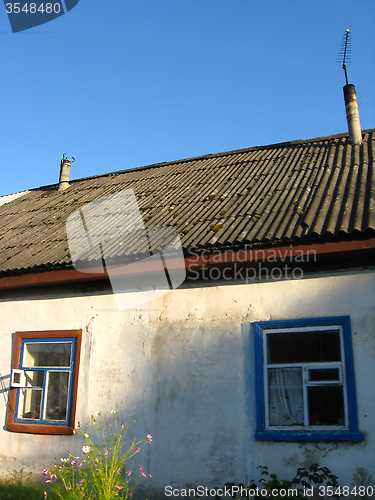 Image of rural house with windows