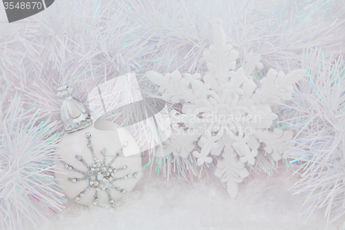 Image of Christmas White Baubles