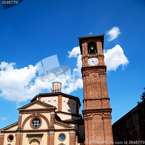 Image of medieval old architecture in italy europe milan religion       a
