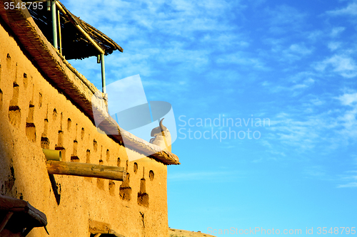 Image of season clouds   africa in     contruction and   village