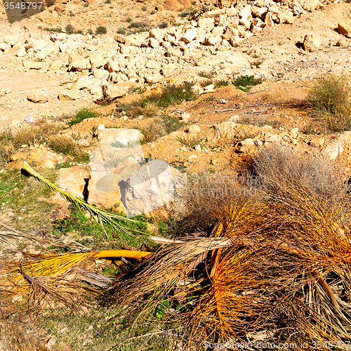 Image of in   valley  morocco  africa the atlas dry mountain ground isola