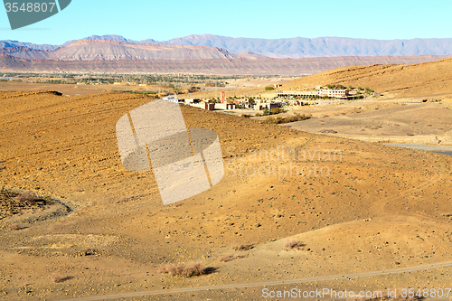 Image of brown construction   in    valle  the atlas dry  