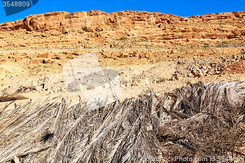 Image of in   valley  morocco  africa   dry mountain ground isolated hill