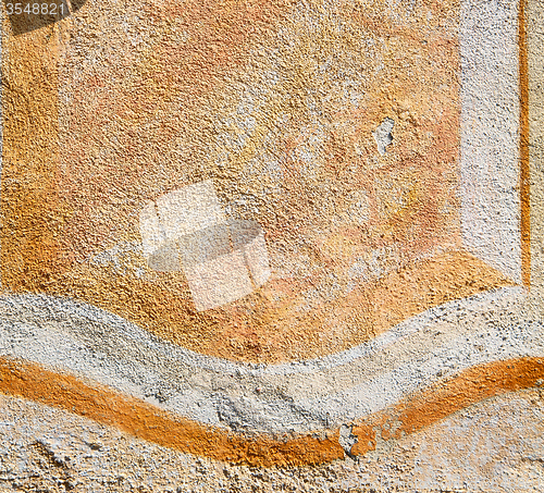 Image of  cracked  step   brick in  italy old wall and texture material t
