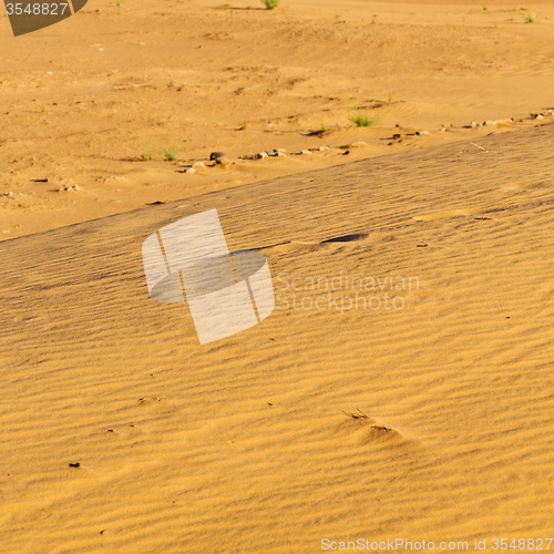 Image of sunshine in the desert of morocco sand and dune