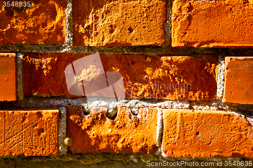 Image of milan  in italy old   brick   the    abstract  background stone