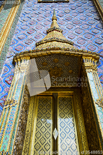 Image of  thailand asia   in  rain         mosaic