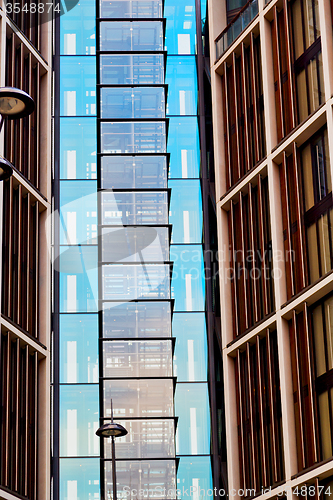 Image of windows in the city   skyscraper  building
