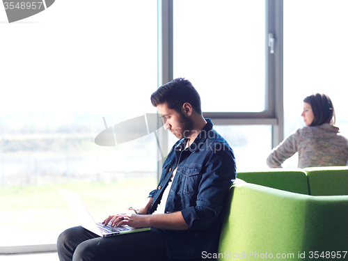 Image of student working on laptop