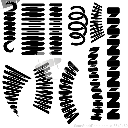 Image of Set of Springs Silhouettes