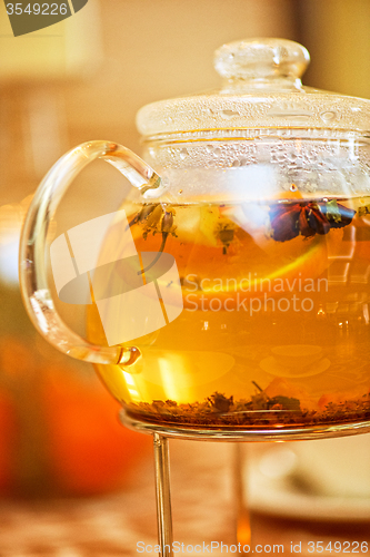 Image of teapot of herbal tea
