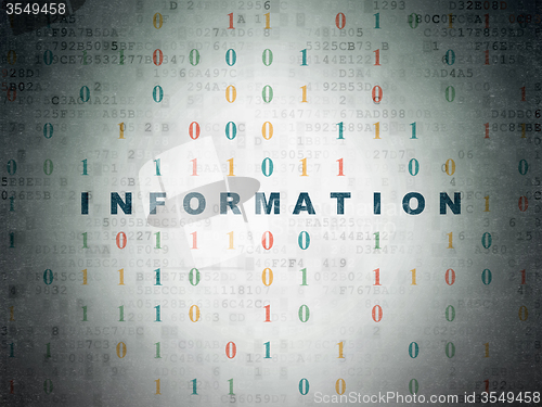 Image of Data concept: Information on Digital Paper background
