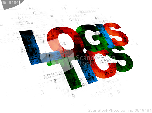 Image of Business concept: Logistics on Digital background