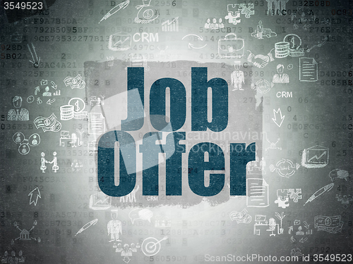 Image of Business concept: Job Offer on Digital Paper background