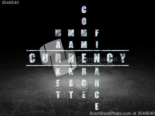 Image of Money concept: Currency in Crossword Puzzle