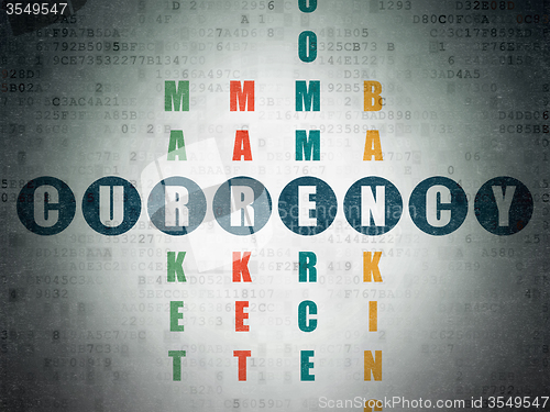 Image of Currency concept: Currency in Crossword Puzzle