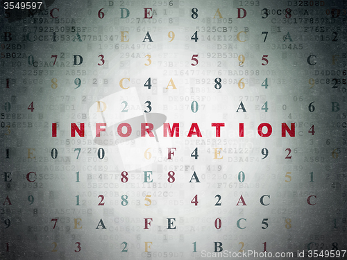 Image of Information concept: Information on Digital Paper background