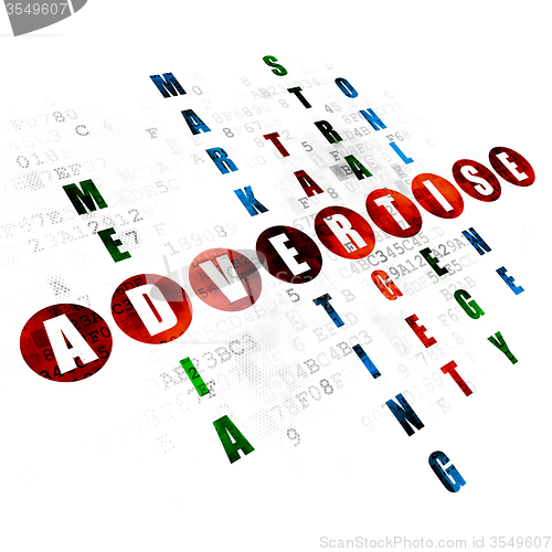 Image of Marketing concept: Advertise in Crossword Puzzle
