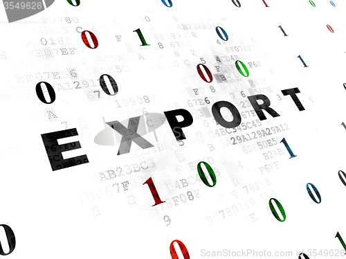 Image of Business concept: Export on Digital background