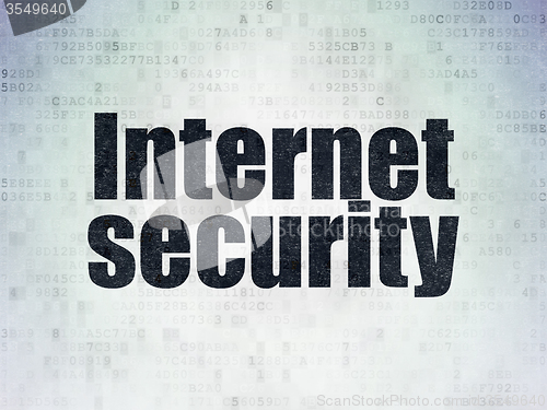 Image of Safety concept: Internet Security on Digital Paper background