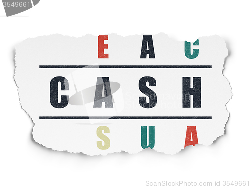 Image of Currency concept: Cash in Crossword Puzzle