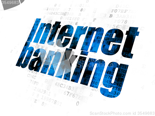 Image of Banking concept: Internet Banking on Digital background