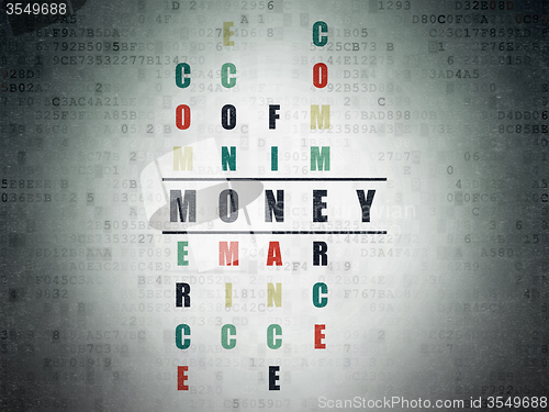 Image of Money concept: Money in Crossword Puzzle