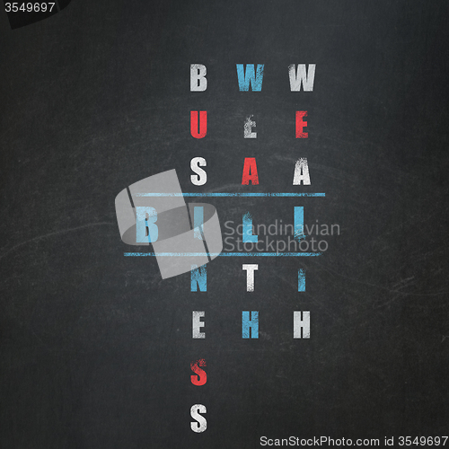 Image of Banking concept: Bill in Crossword Puzzle