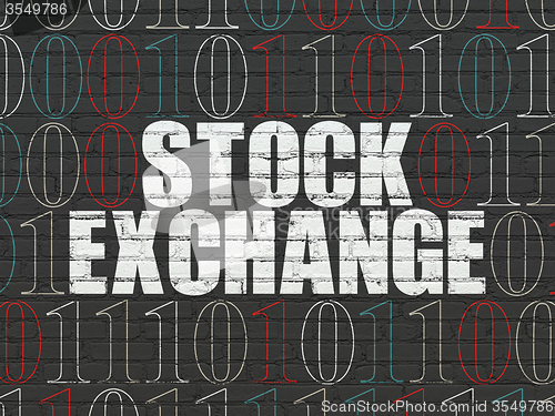 Image of Business concept: Stock Exchange on wall background
