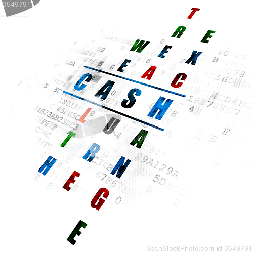 Image of Money concept: Cash in Crossword Puzzle