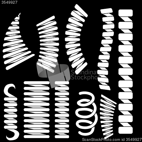 Image of Set of Springs Silhouettes
