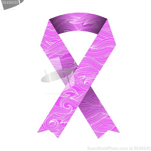 Image of Breast Cancer Awareness Pink Ribbon